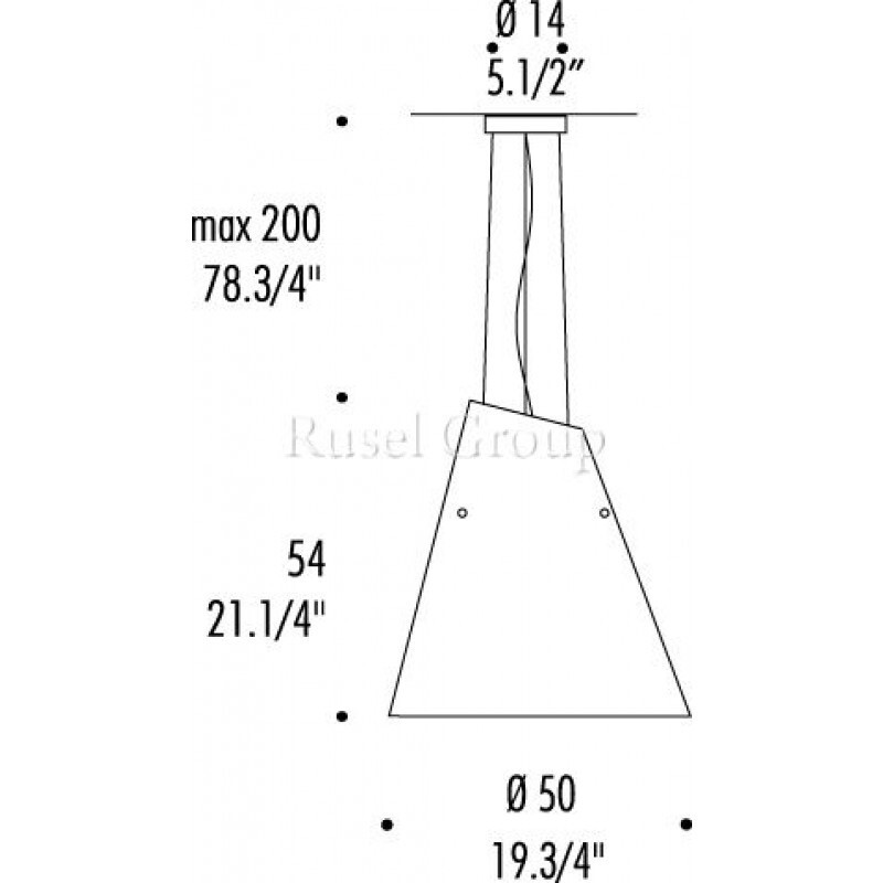Подвесной светильник LEUCOS MICENE S50