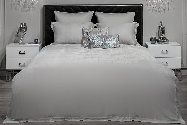 Комплект постельного белья Муар полуторный бамбук оливковый Garda Decor 180JOD-18023