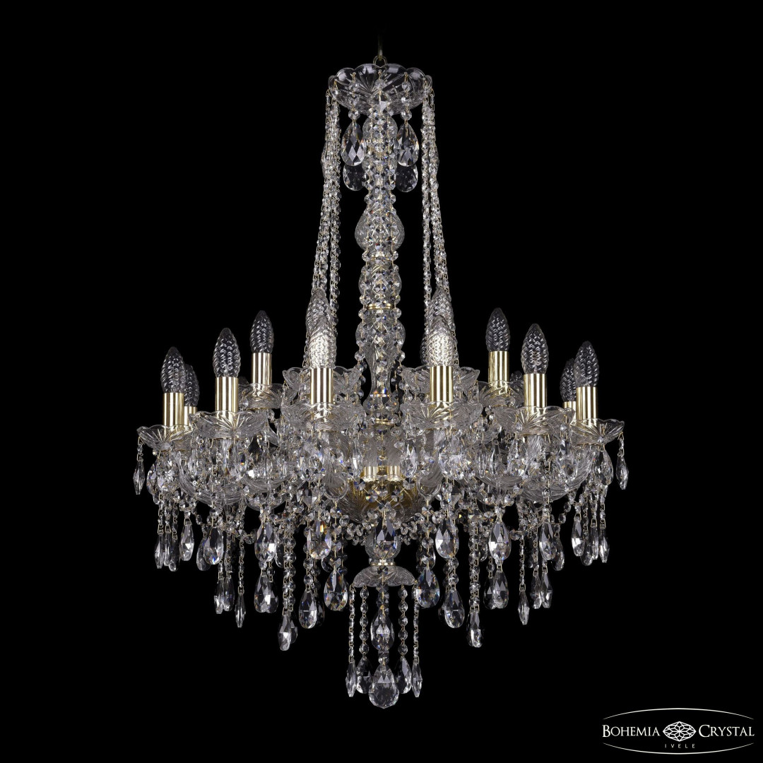 Люстра хрустальная 1415/12+6/220/h-86 G