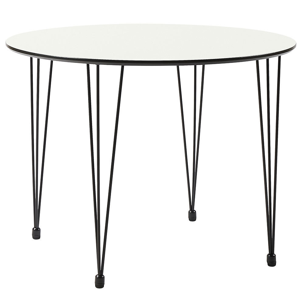 Стол Solution белый с чёрным, 100см Bradex Home FR 0626