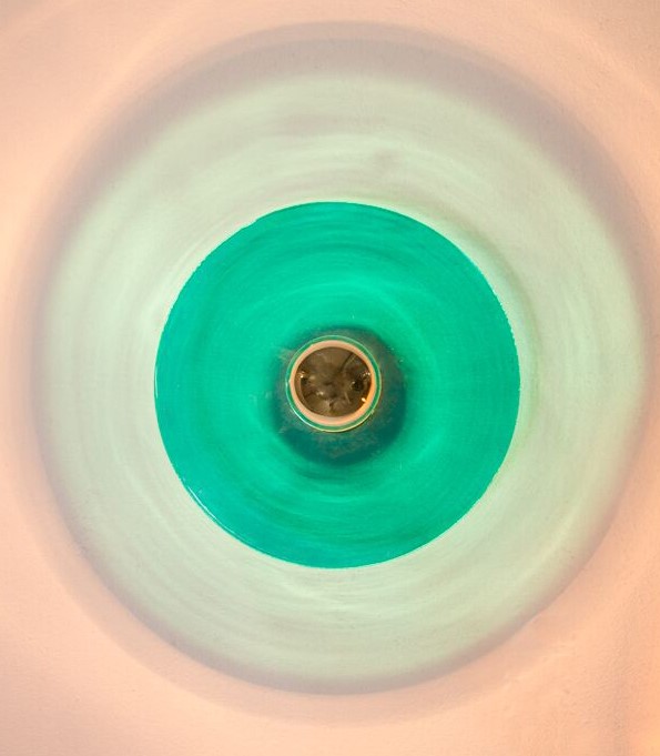 Бра Fest золотой цоколь 5 см - бирюзовое стекло Aromas del Campo