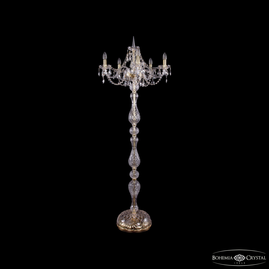 Торшер хрустальный 1406T1/5/195-160 G