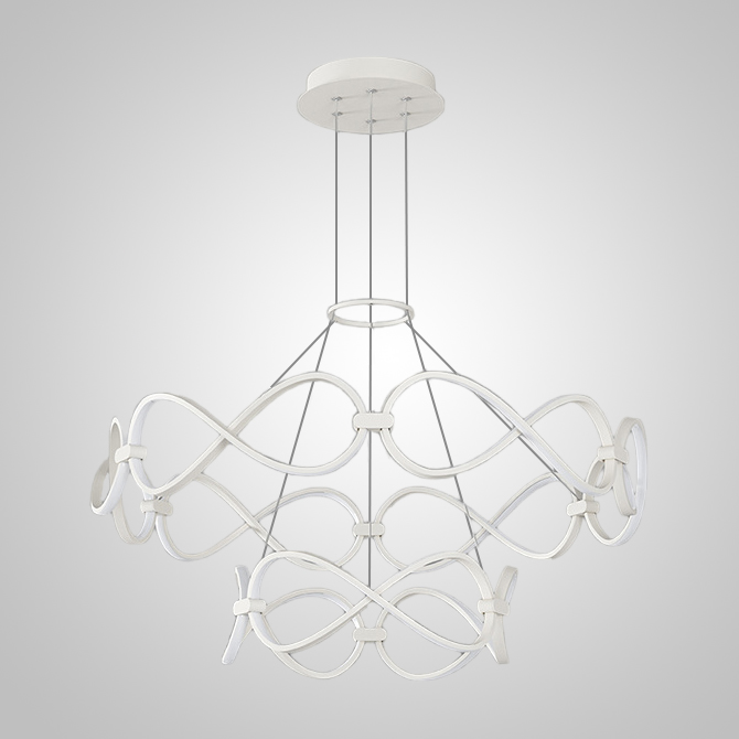 Подвесная люстра FORLI BW D60+80 White by ImperiumLoft