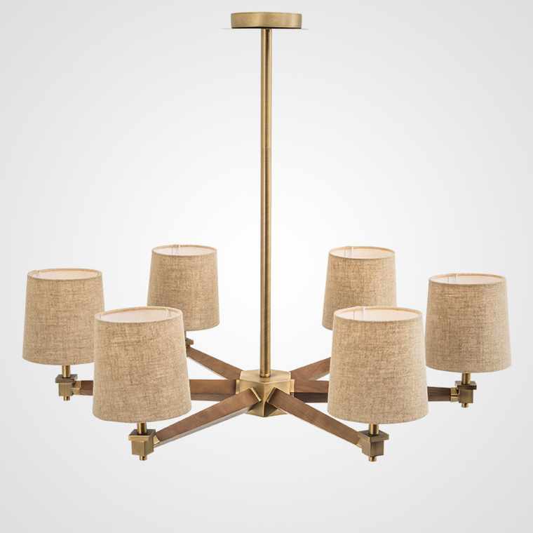 Люстра Jorgenson D85 Beige/Dark wood by ImperiumLoft