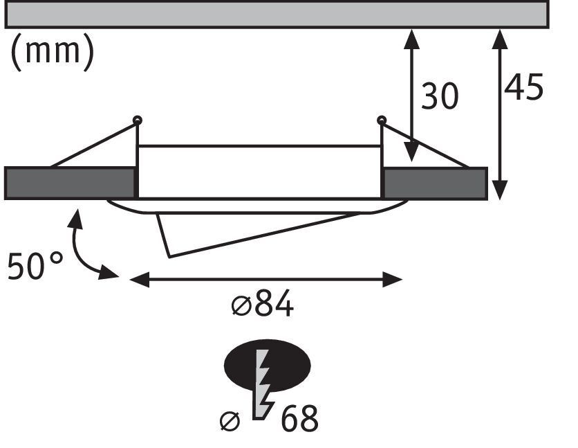Встраиваемый светильник Paulmann 92961