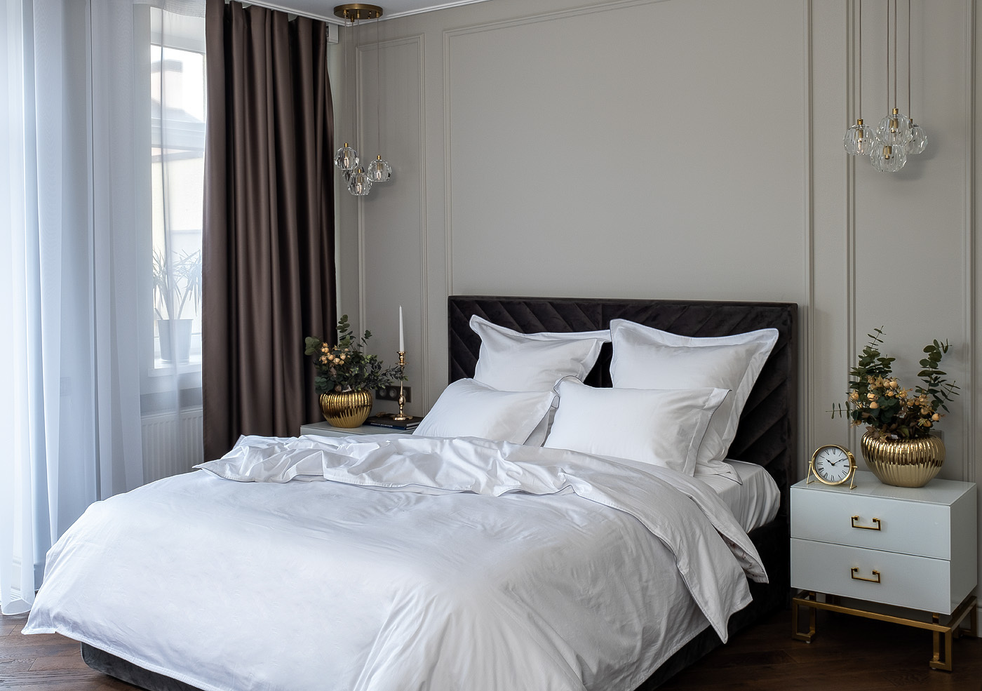 Пододеяльник сатиновый "Грёзы" 215х150см белый Garda Decor 107TD-D0030G-POD BEL