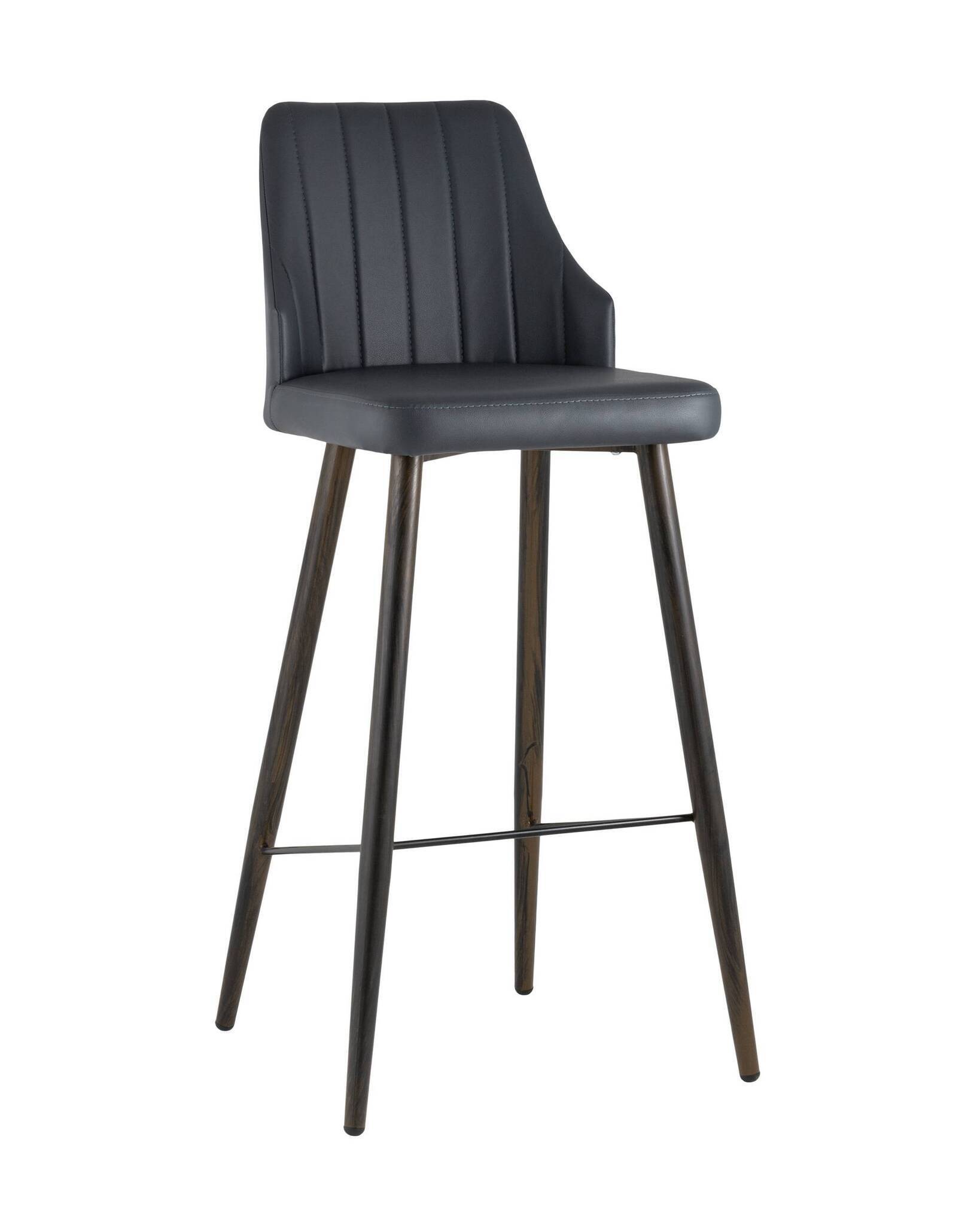 Стул барный Коналл экокожа антрацит Stool Group