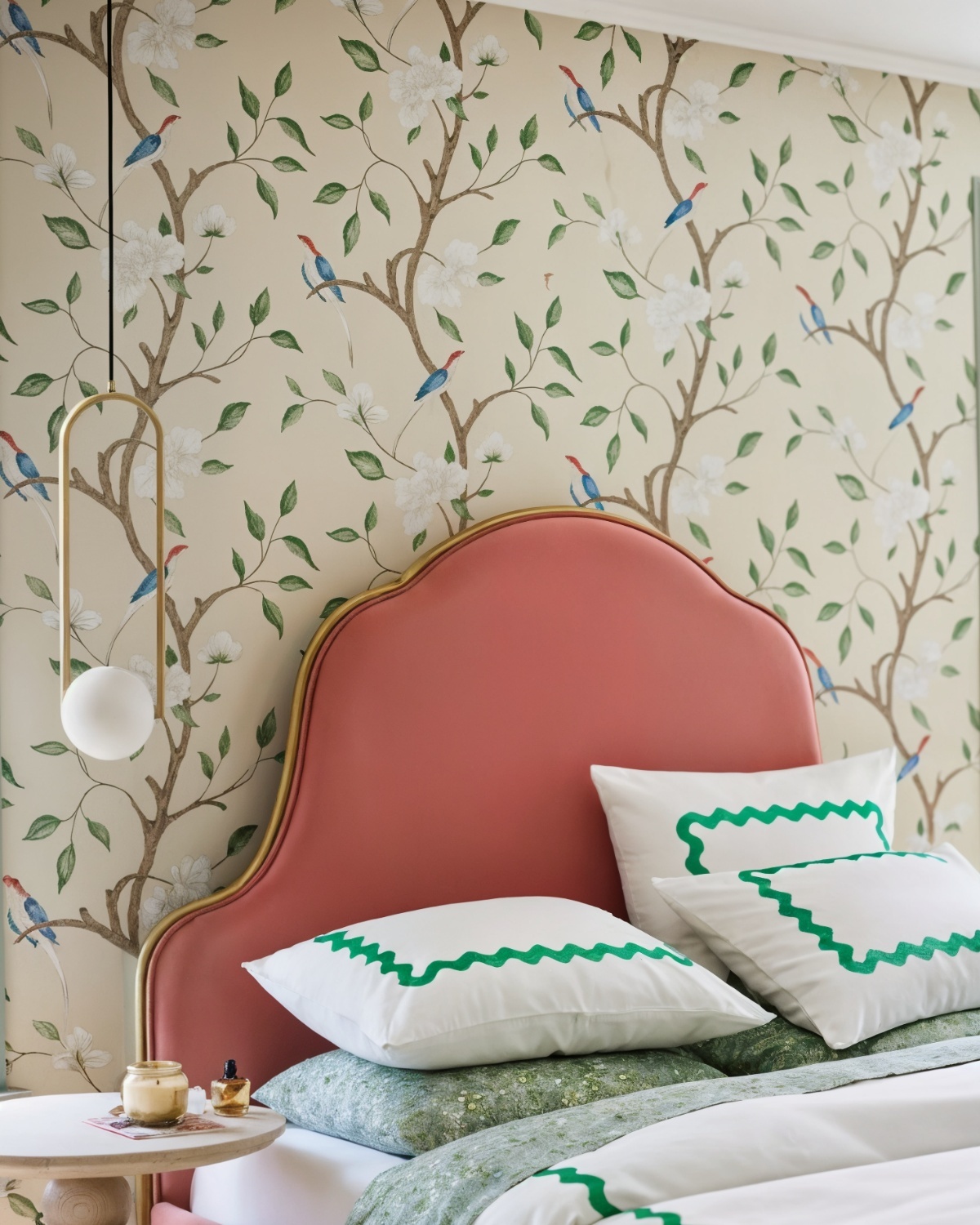 Золотой подвесной светильник Уэлс Louvre Home LHLPN400324SWL