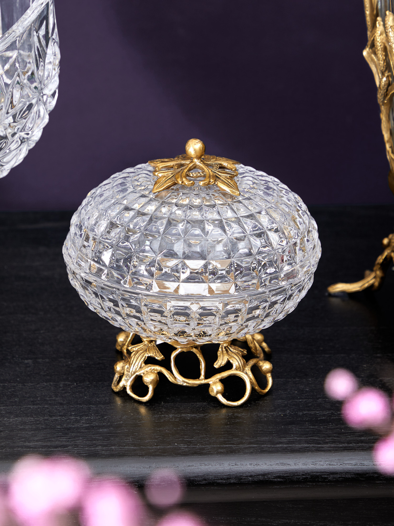 Конфетница Glasar HGL483S/3/GLASS