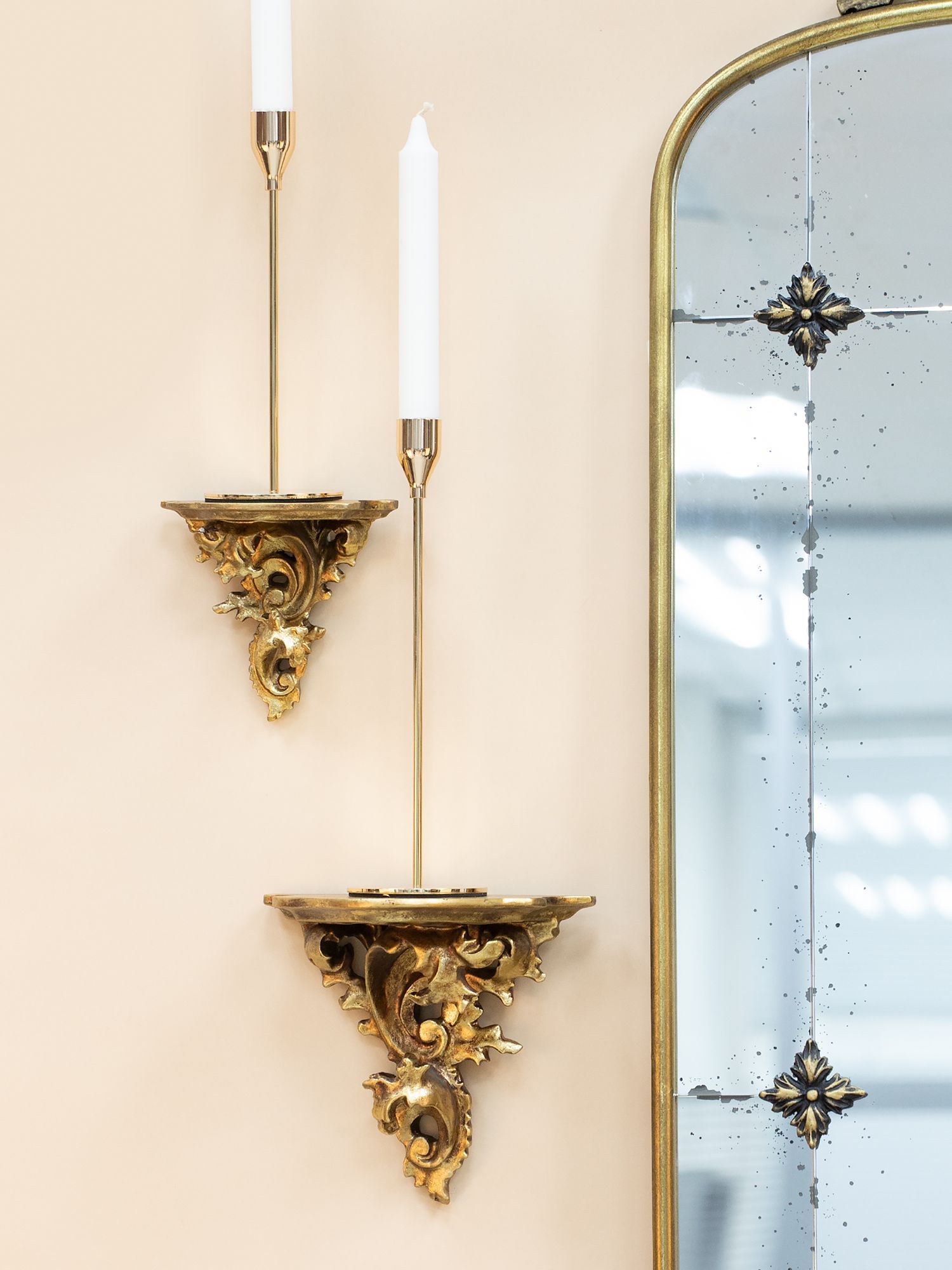 Консоль настенная, под старину Glasar 28-418/GOLD