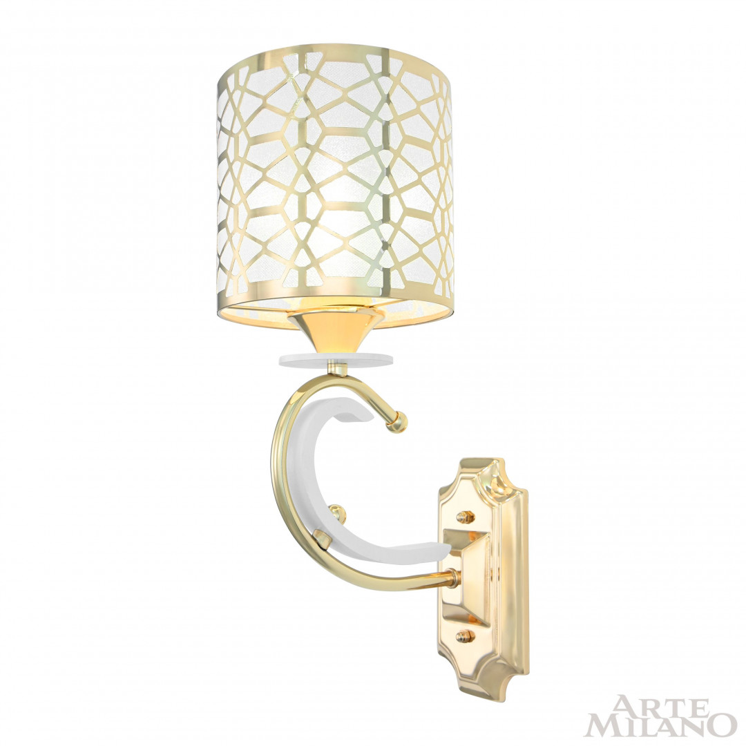 Бра с плафоном 301237/1W Wh/Gd Arte Milano