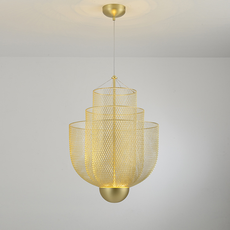 Подвесная люстра MESHMATICA D45 Gold by ImperiumLoft