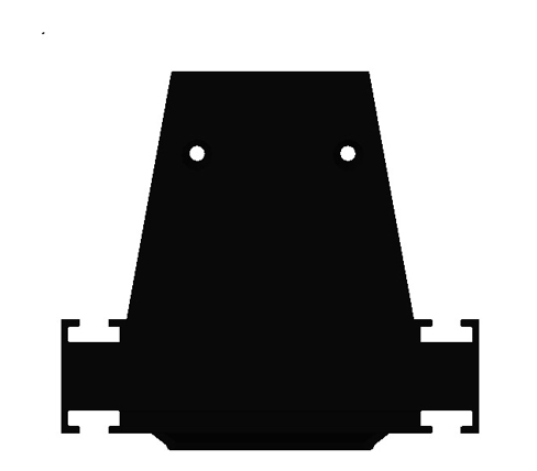 Боковая  глухая заглушка для профиля Donolux DNCAP18521RAL9005