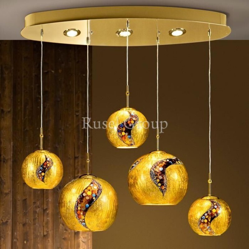 Подвесной светильник Kolarz Luna Kiss 0392.85+3.3.Ki.Au