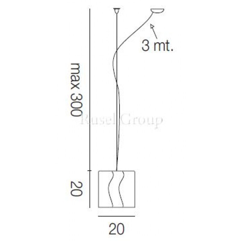 Подвесной светильник Vistosi SEGRETO SP P D1