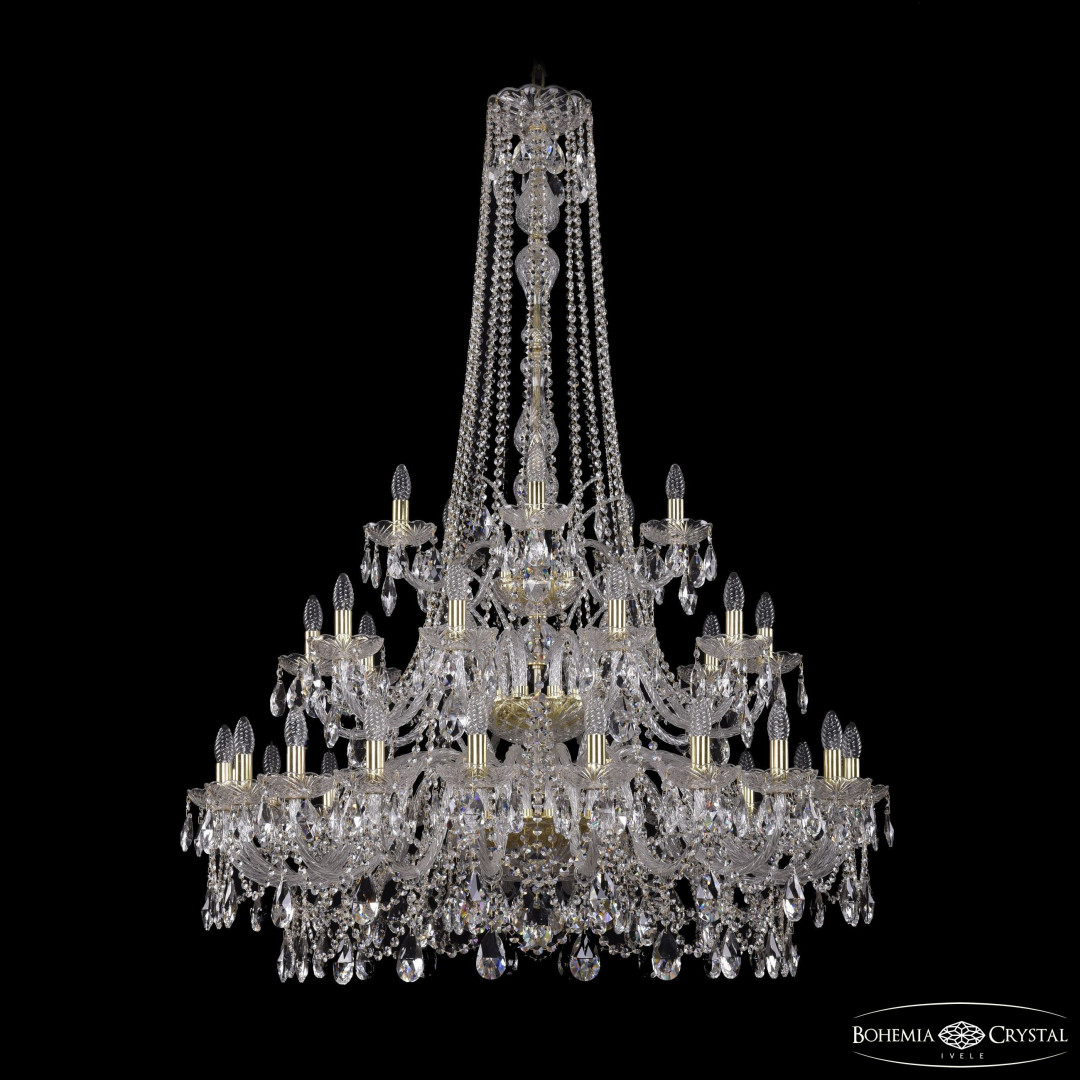 Люстра хрустальная 1411/20+10+5/400/h-158/3d G