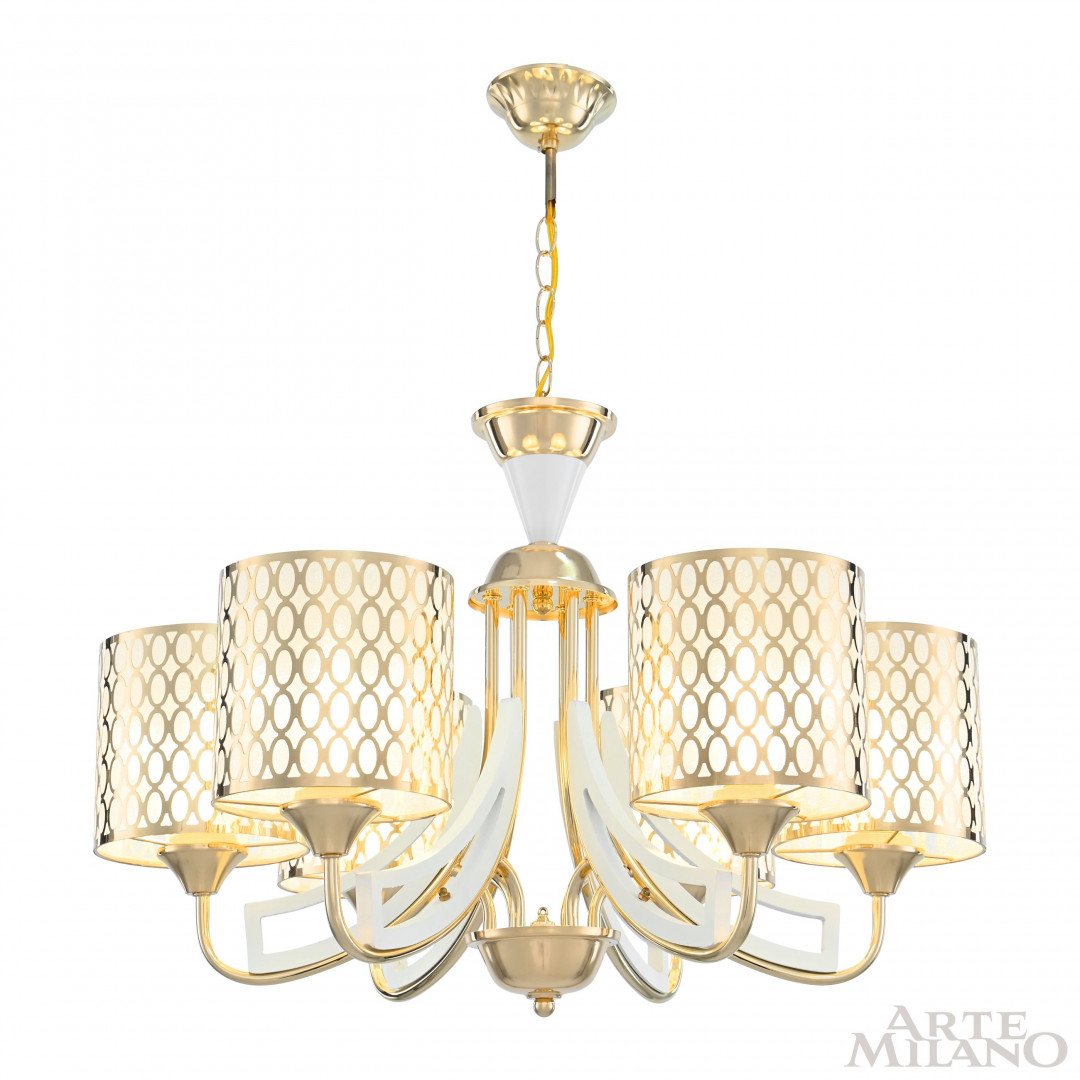 Люстра подвесная с плафонами 303387/6 Wh/Gd Arte Milano