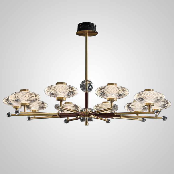 Потолочная люстра NICOL L10 Red by ImperiumLoft