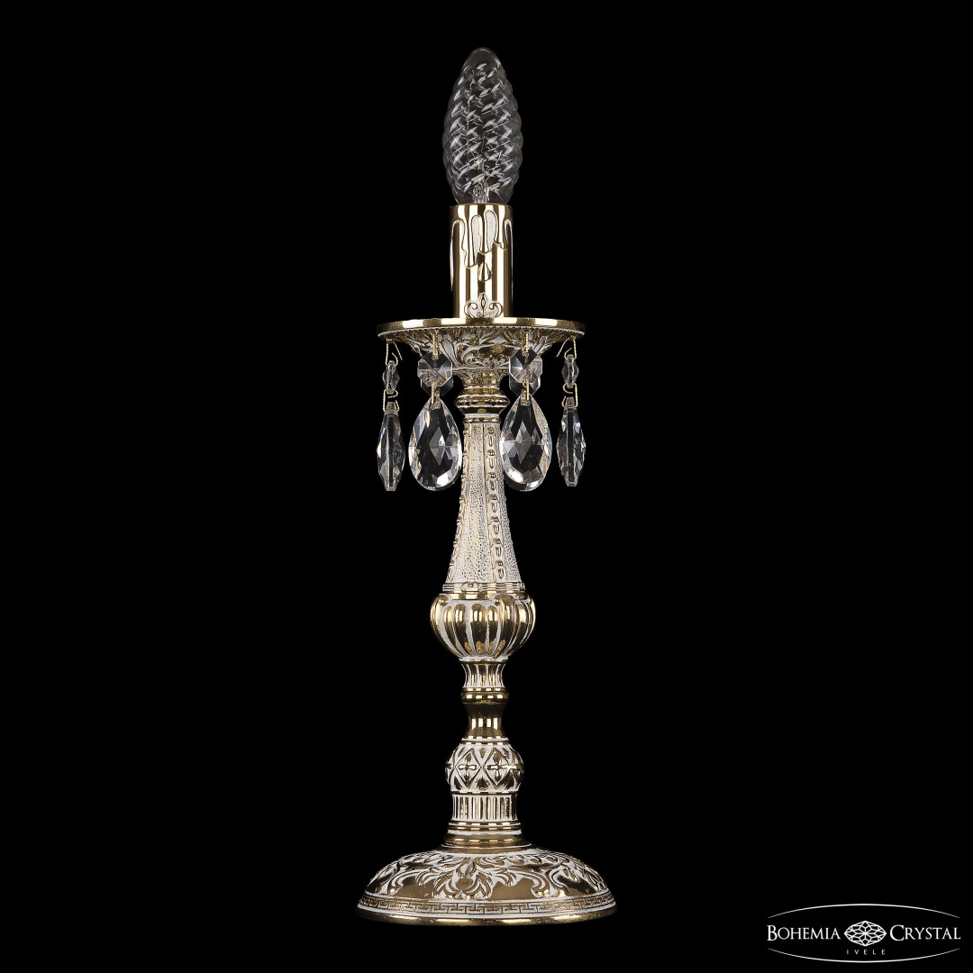 Настольная лампа бронзовая 7025L/1-30 GW Bohemia Ivele Crystal