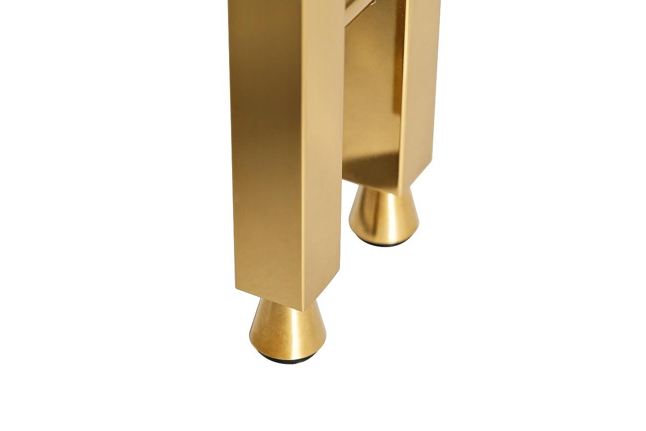 Стеллаж Marbella из черного стекла Garda Decor 58DB-SH17071B