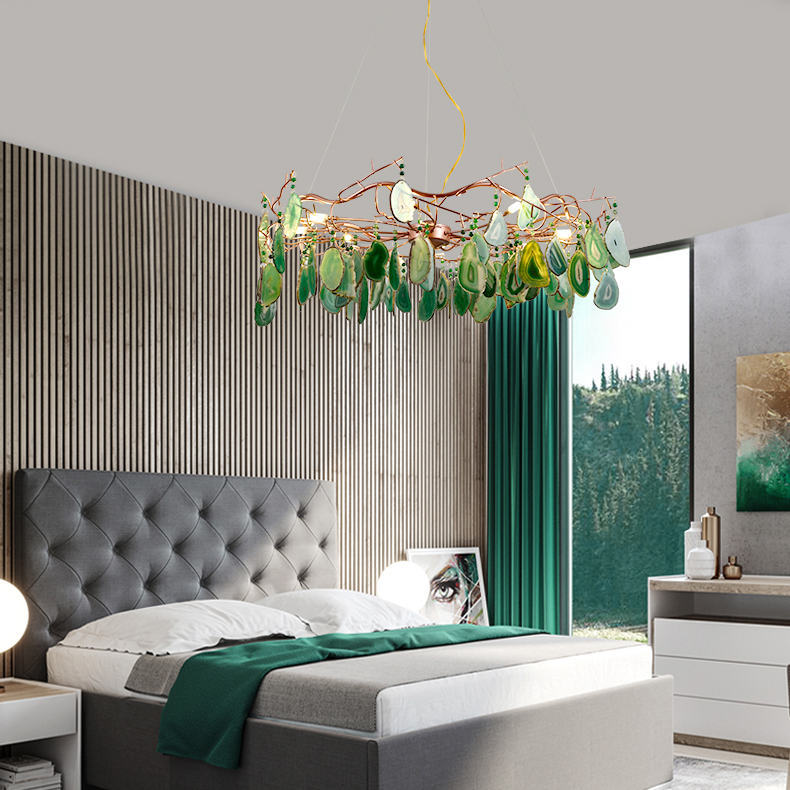 Подвесная люстра AGATE 9 D85 Blue by ImperiumLoft