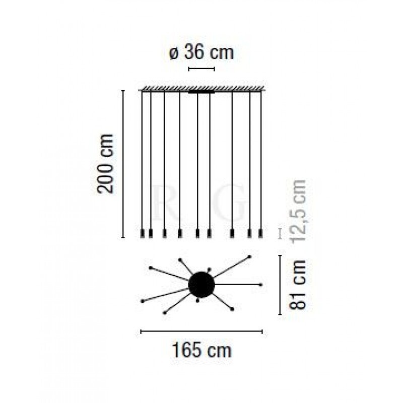 Подвесной светильник Vibia Wireflow 0360