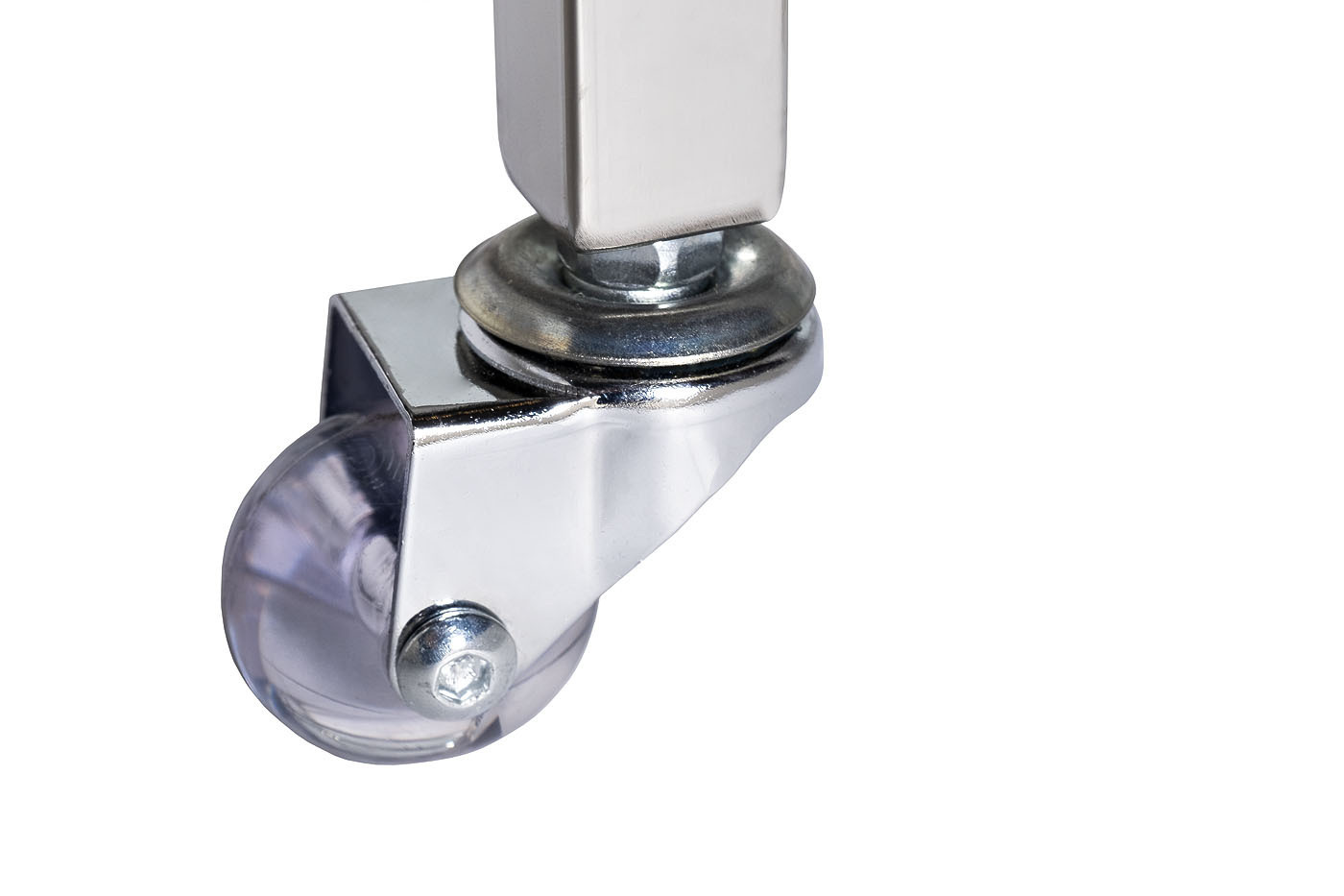 Стол-тележка сервировочная прозрачное стекло/хром Garda Decor GY-CRT8164