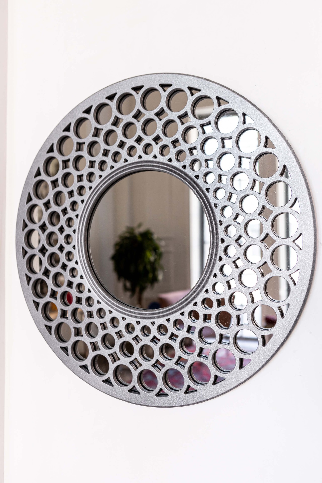 Зеркало BountyHome Round Silver mv411-silver