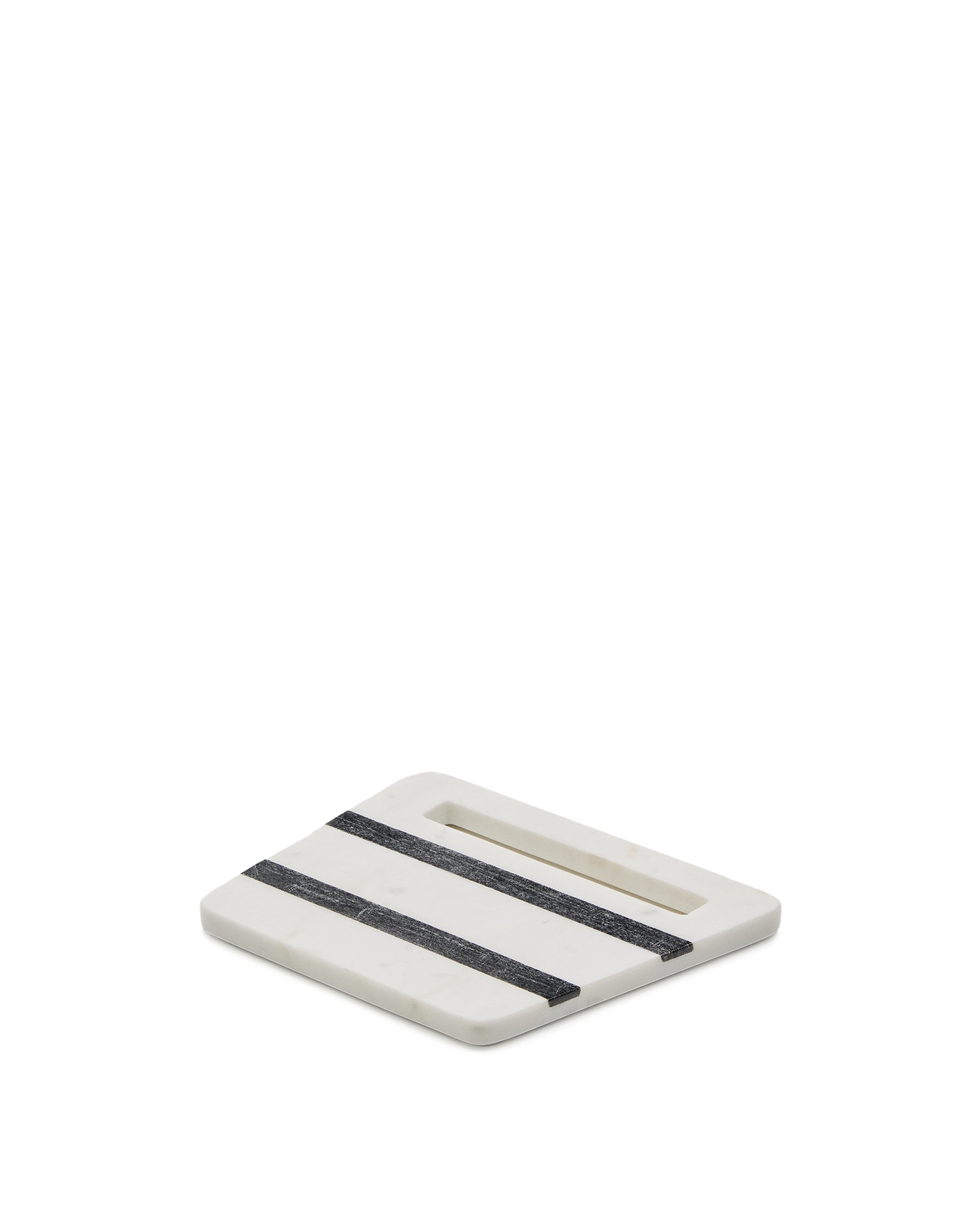 Сервировочная доска Nira квадратная из черно-белого мрамора La Forma (ex Julia Grup)
