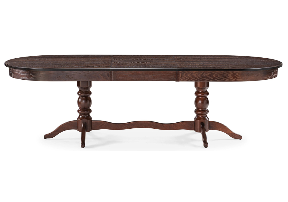 Стол деревянный Woodville Дейвер 200(260)х100 орех темный 483913