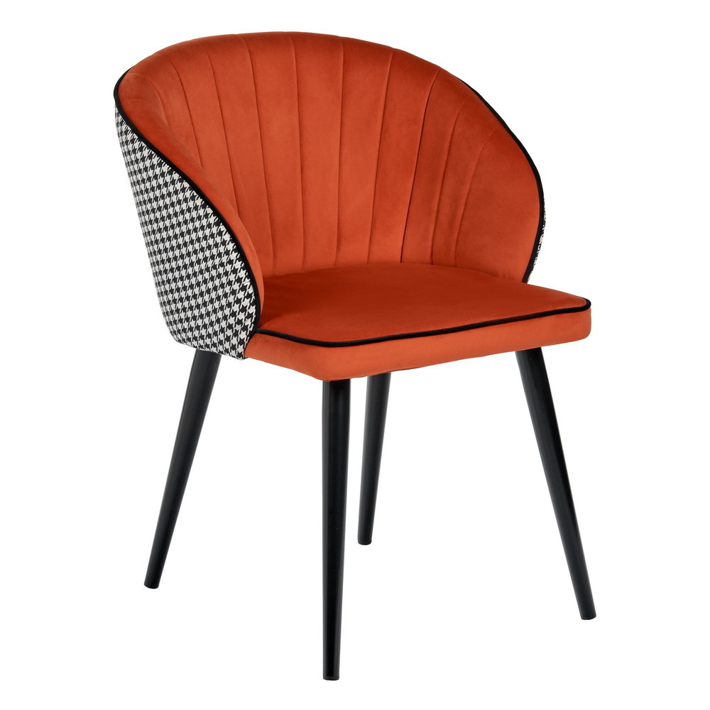 Стул Paola оранжевый с жаккардом Bradex Home RF 0260