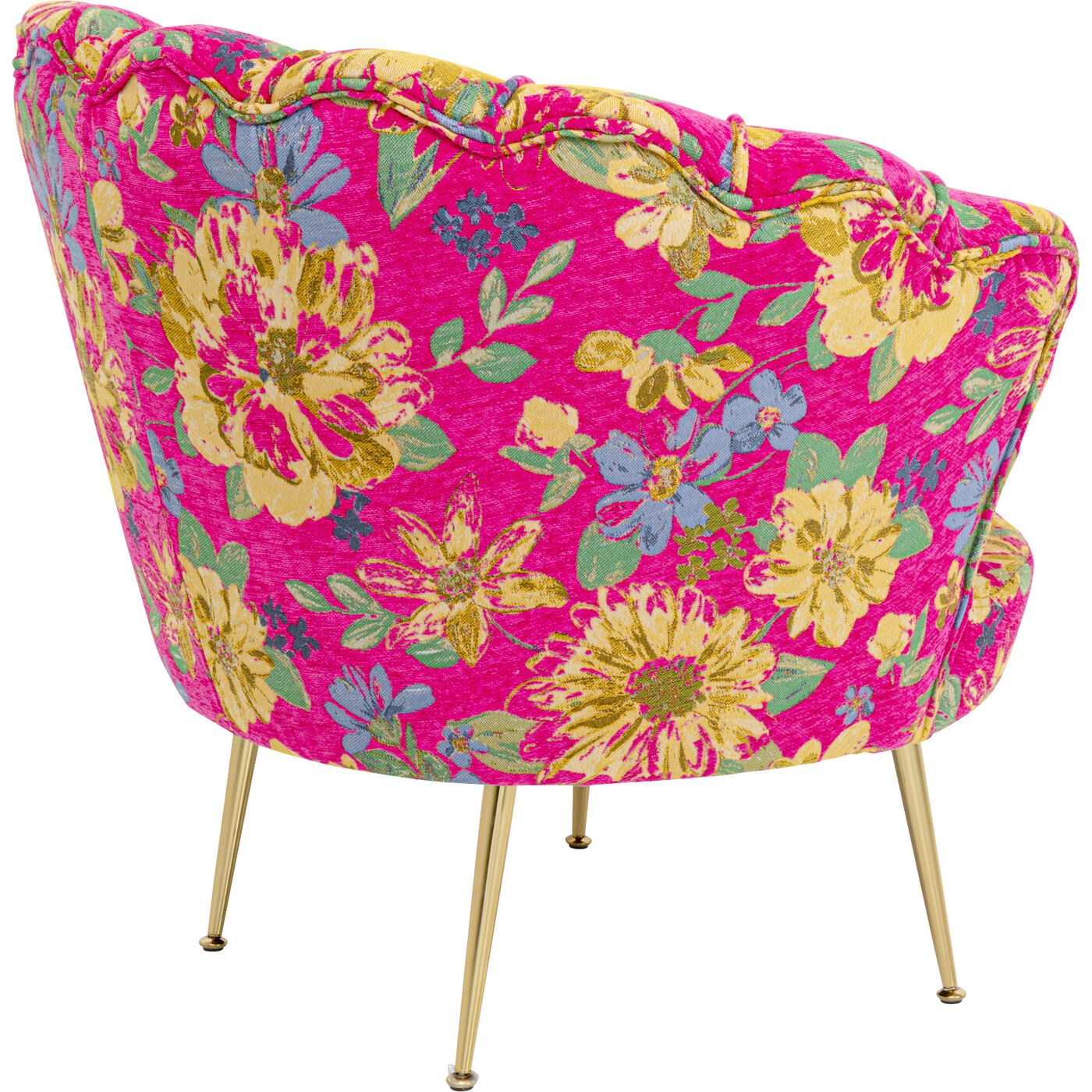 Кресло Water Lily Gold Flower Fever Pink KARE 71349