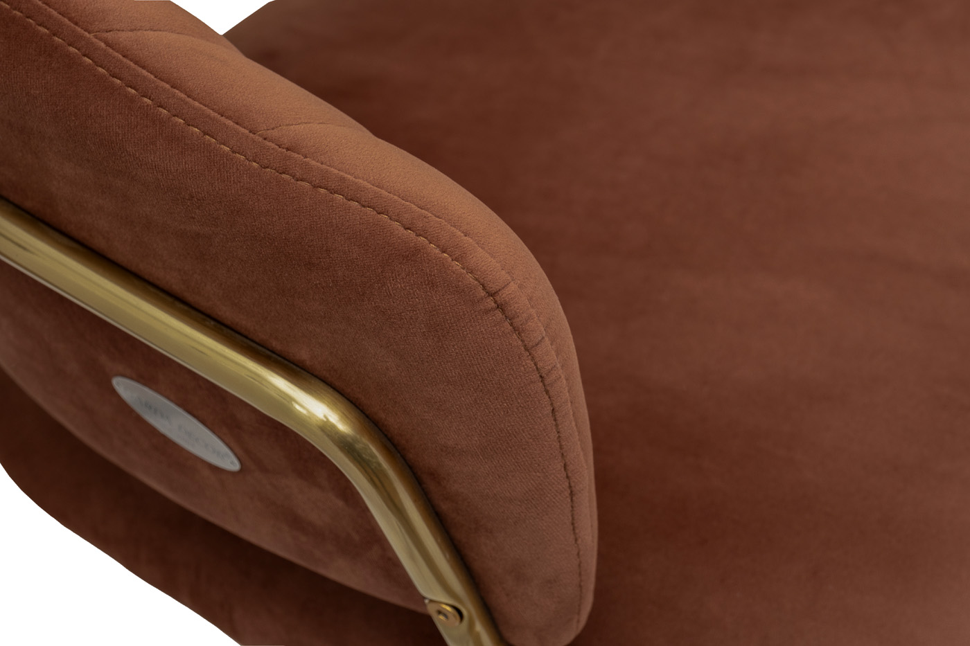 Стул обеденный велюровый коричневый Garda Decor 30C-12961