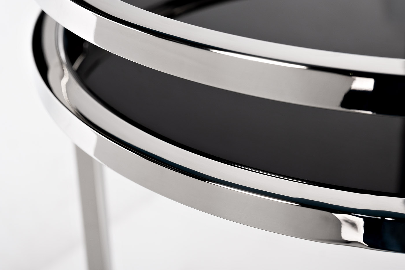 Столик журнальный черное стекло/хром Garda Decor 47ED-07900