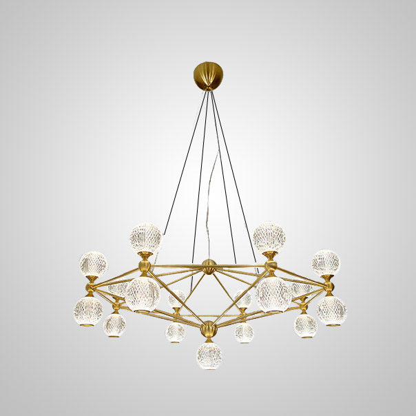 Подвесная люстра TRENTON L13 Black by ImperiumLoft