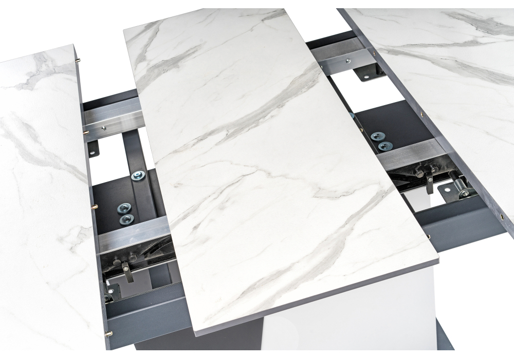 Стол деревянный Woodville Кларк белый / графит 462384