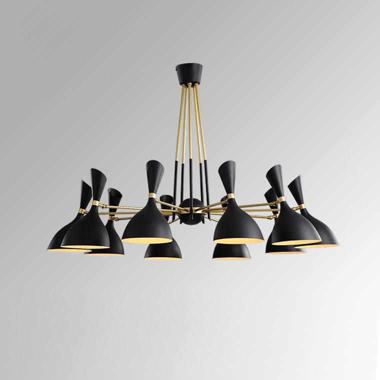 Подвесная люстра TRUMPET D125 Black by ImperiumLoft