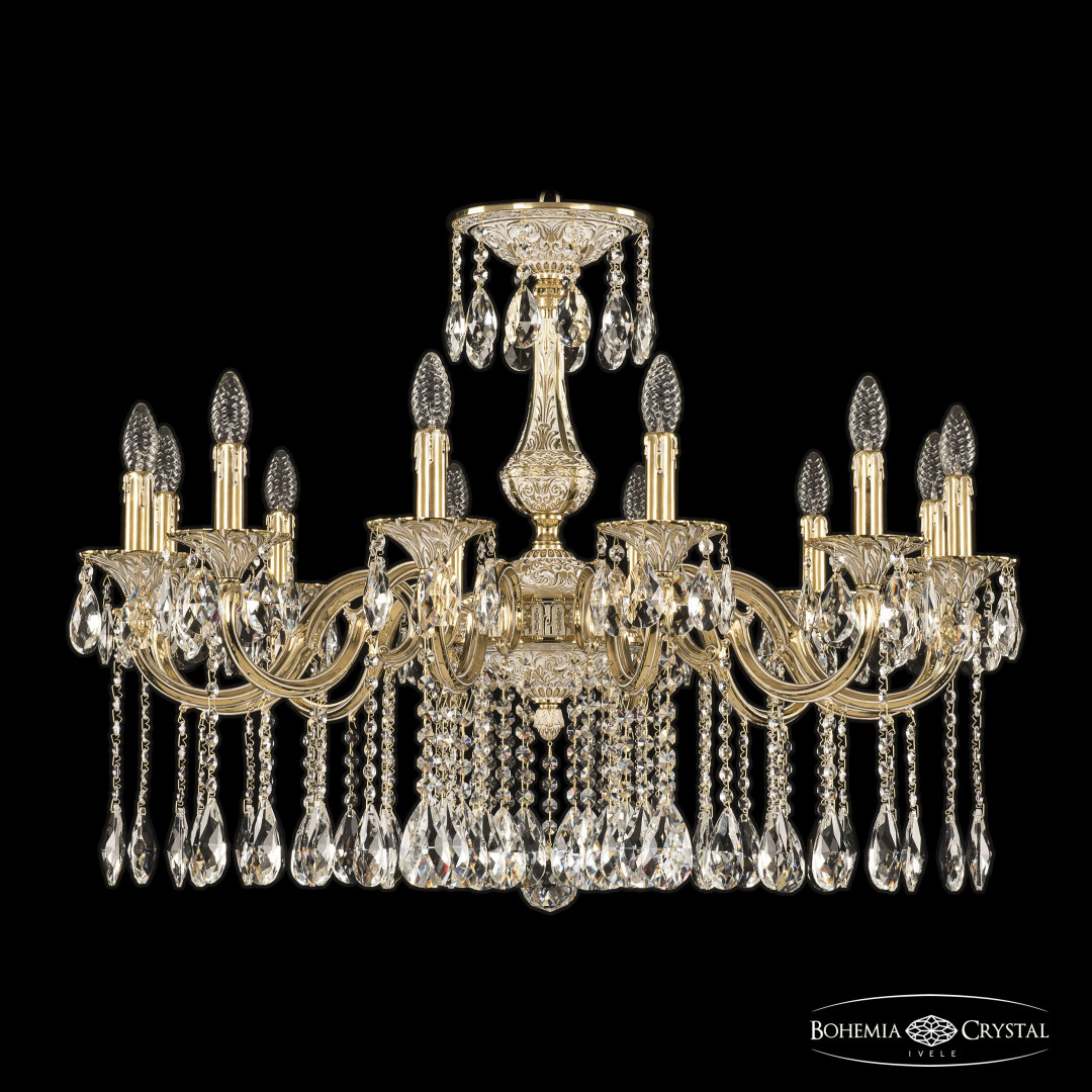 Люстра бронзовая с хрусталём 72101/12/300 A GW