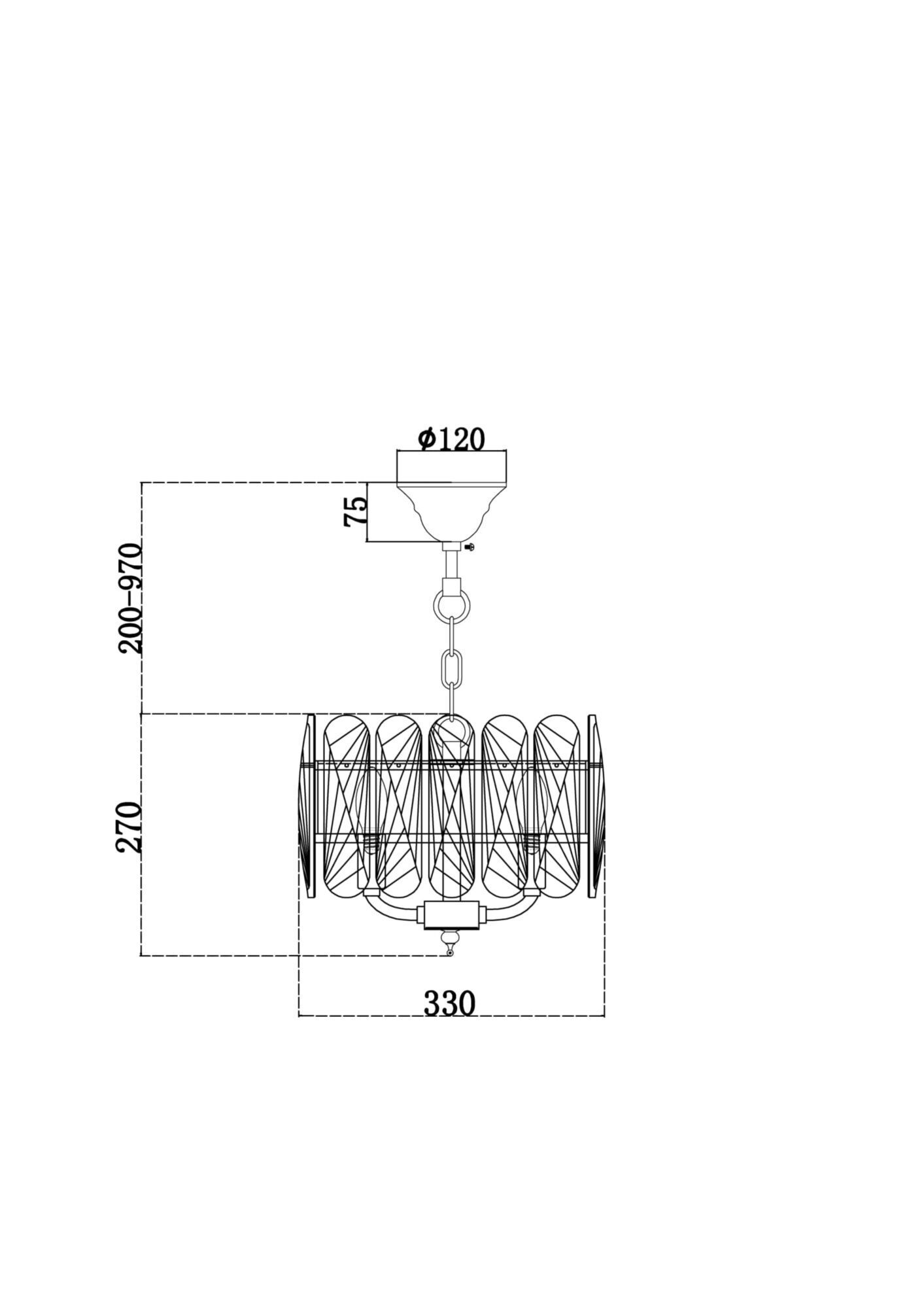 Подвесной светильник Maytoni MOD122PL-03BS