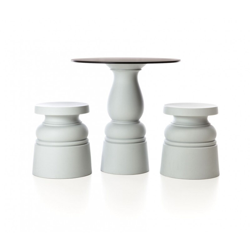 Стул Moooi Container Stool New Antiques light grey
