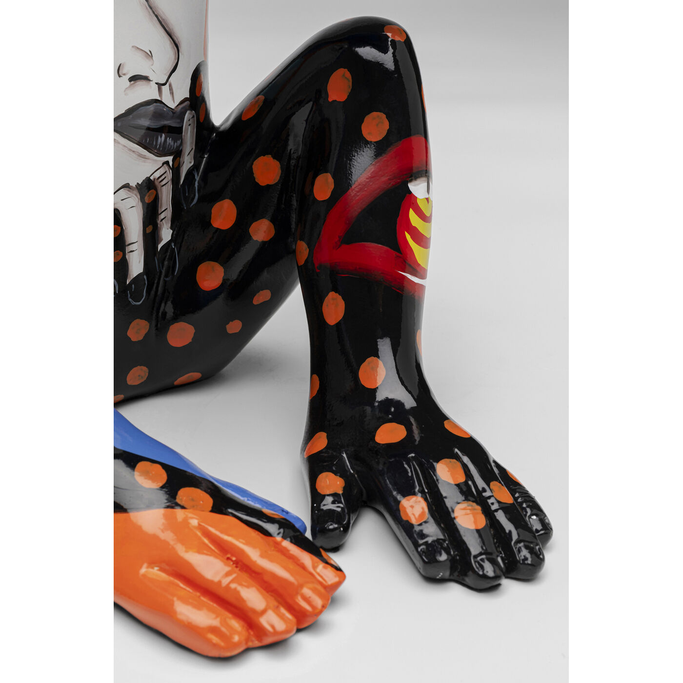 Фигура декоративная Graffiti Monkey Blue 39cm KARE 56827