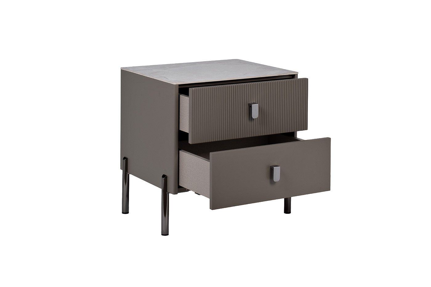 Тумбочка с ящиками серая Garda Decor 40AD-00720