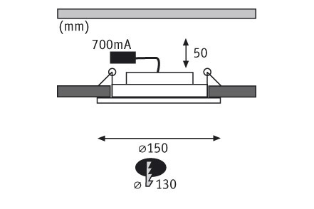 Встраиваемый светильник Paulmann 92694