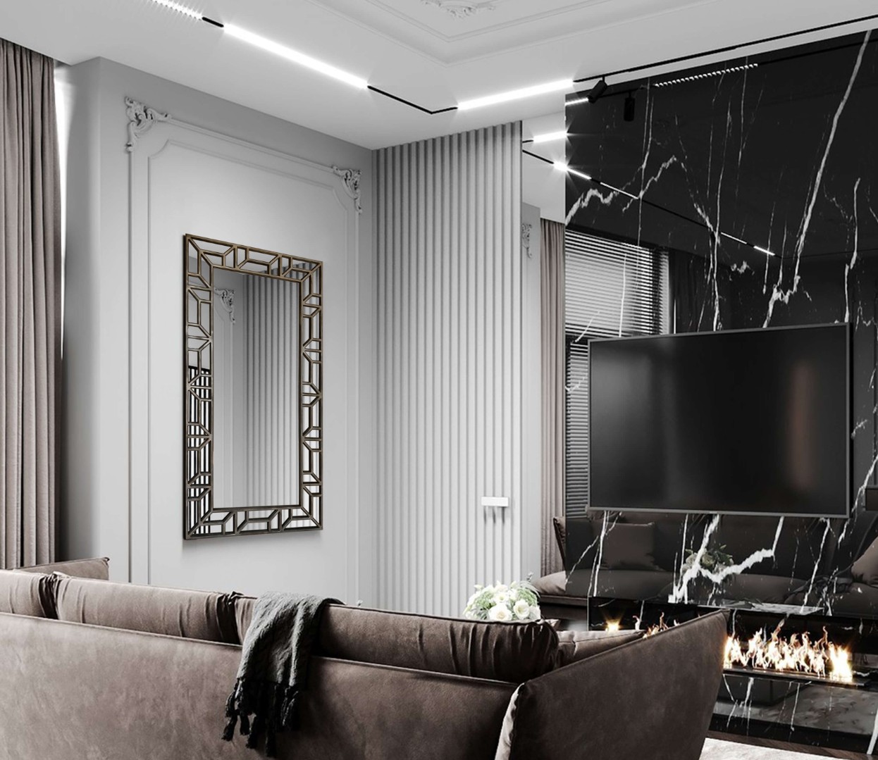 Зеркало BountyHome Vincentio mv371-silver