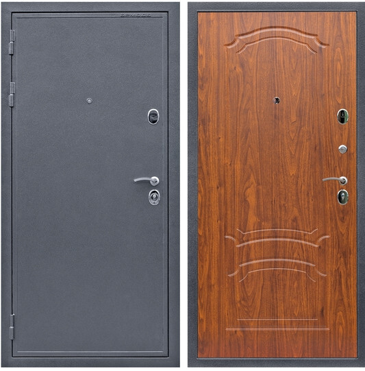 Дверь входная Graf Престиж Антик серебро / МДФ 16 мм ФЛ-140 Мореная береза