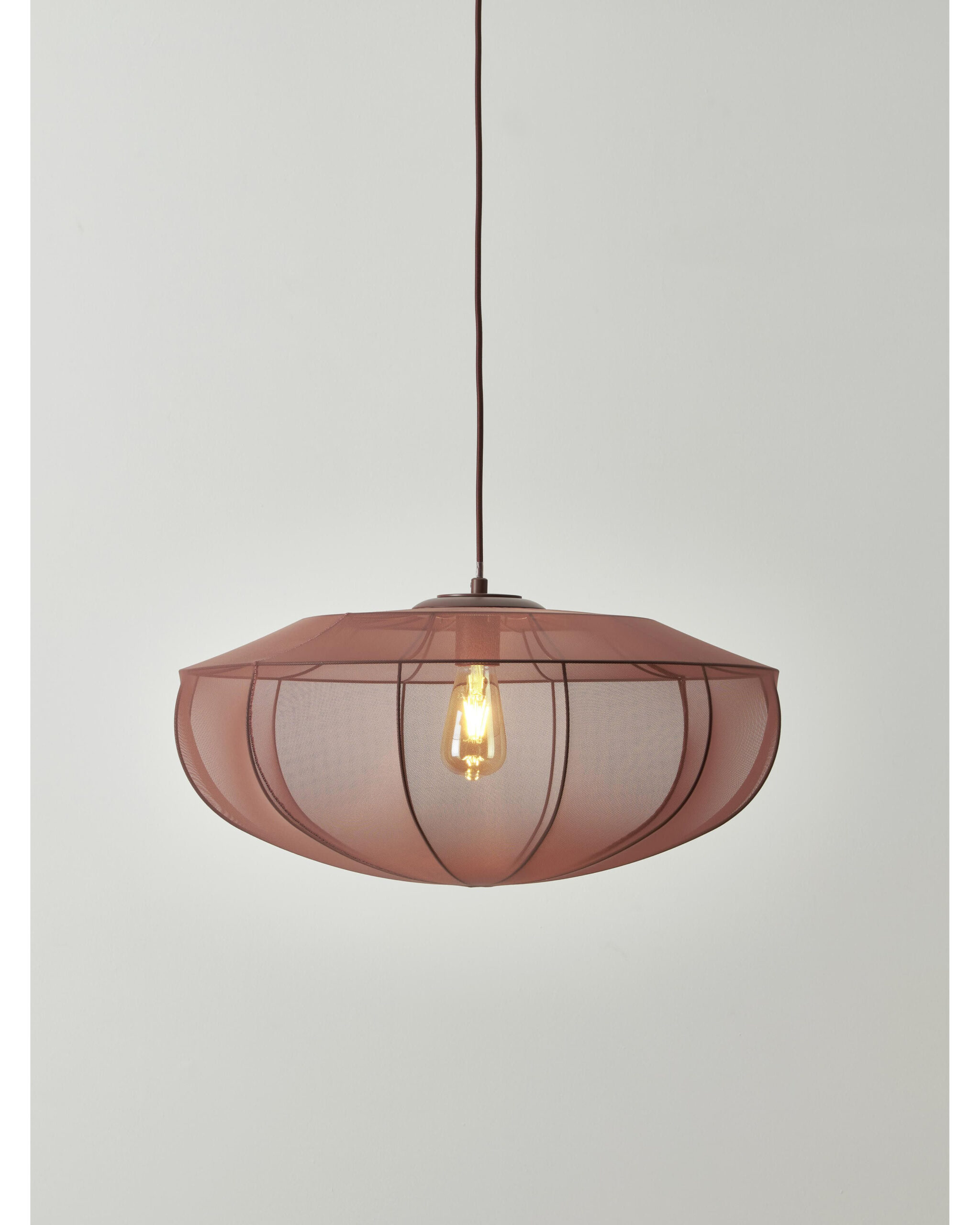 Пудрово-розовый подвесной светильник Бьорн Louvre Home 21008-1DB