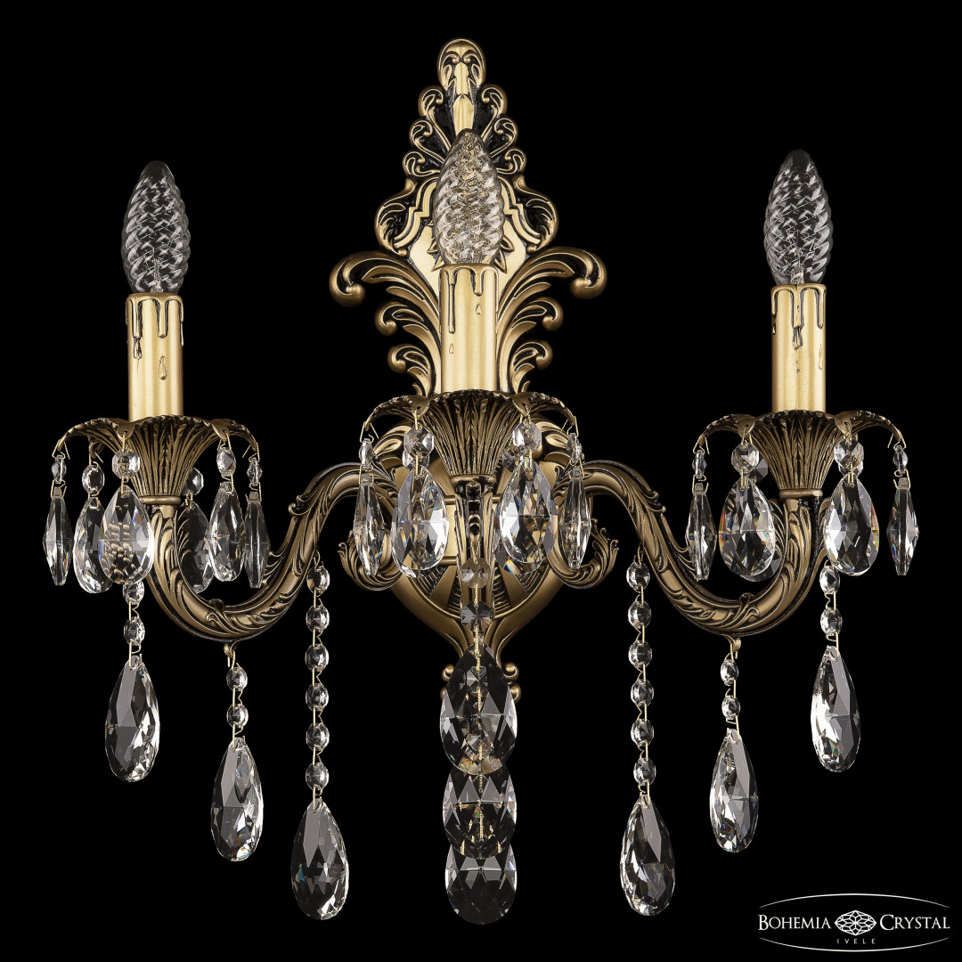 Бра хрустальные AL7901B15/3/175 B AGB Bohemia Ivele Crystal