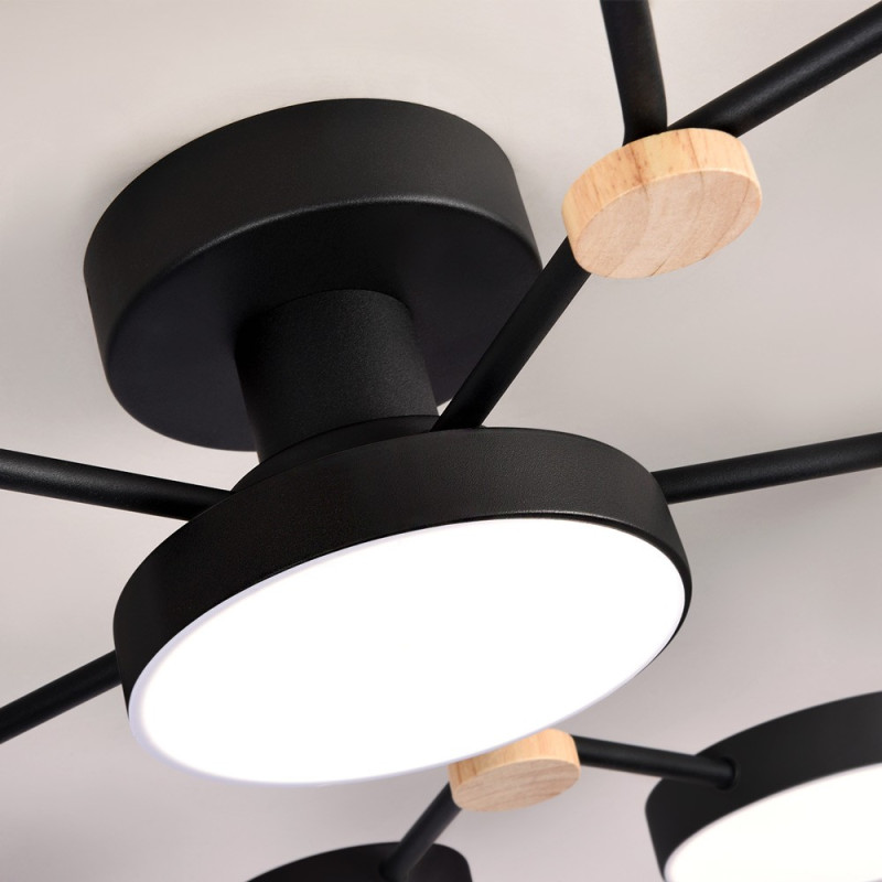 Накладная люстра LED4U L3201-960 BK