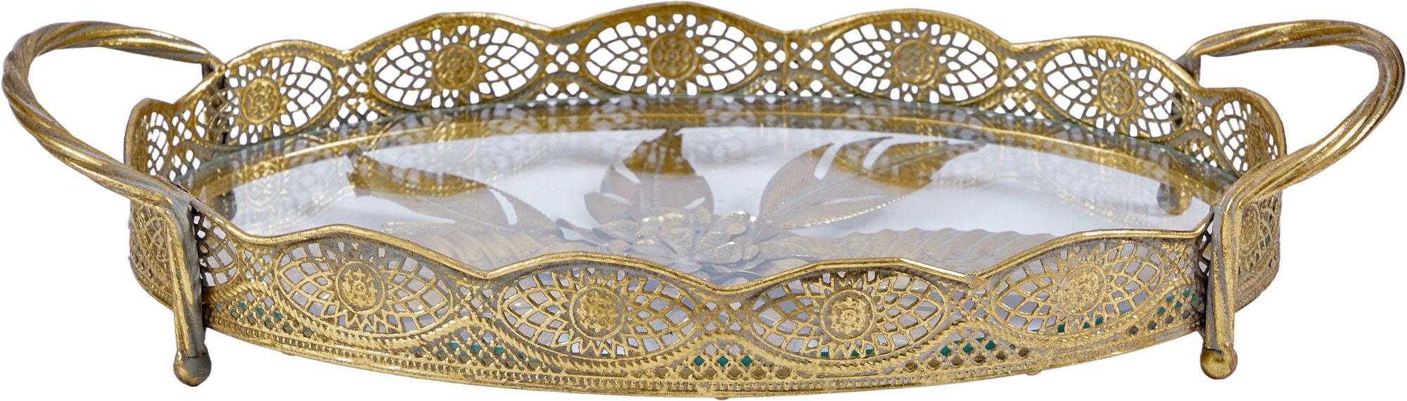 Поднос со стеклянной поверхностью Эфиопия Glasar 57-312/2