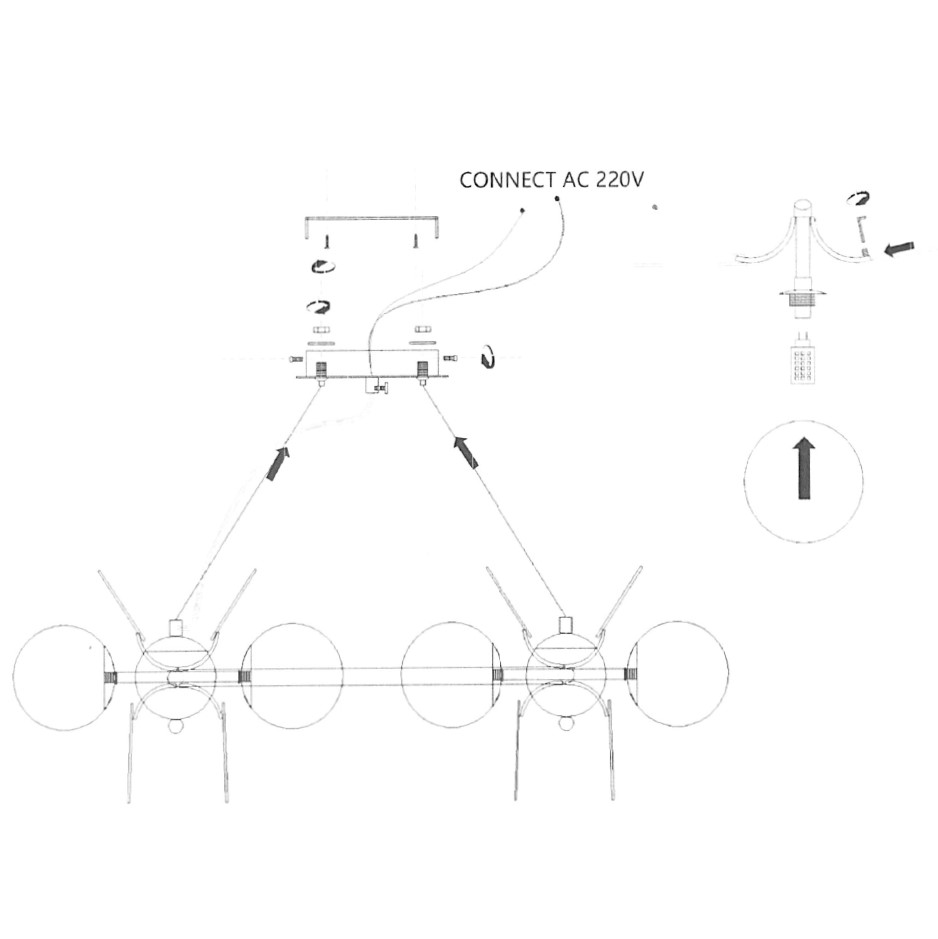 Кольцевая Люстра Matisse R Self D130 By Imperiumloft